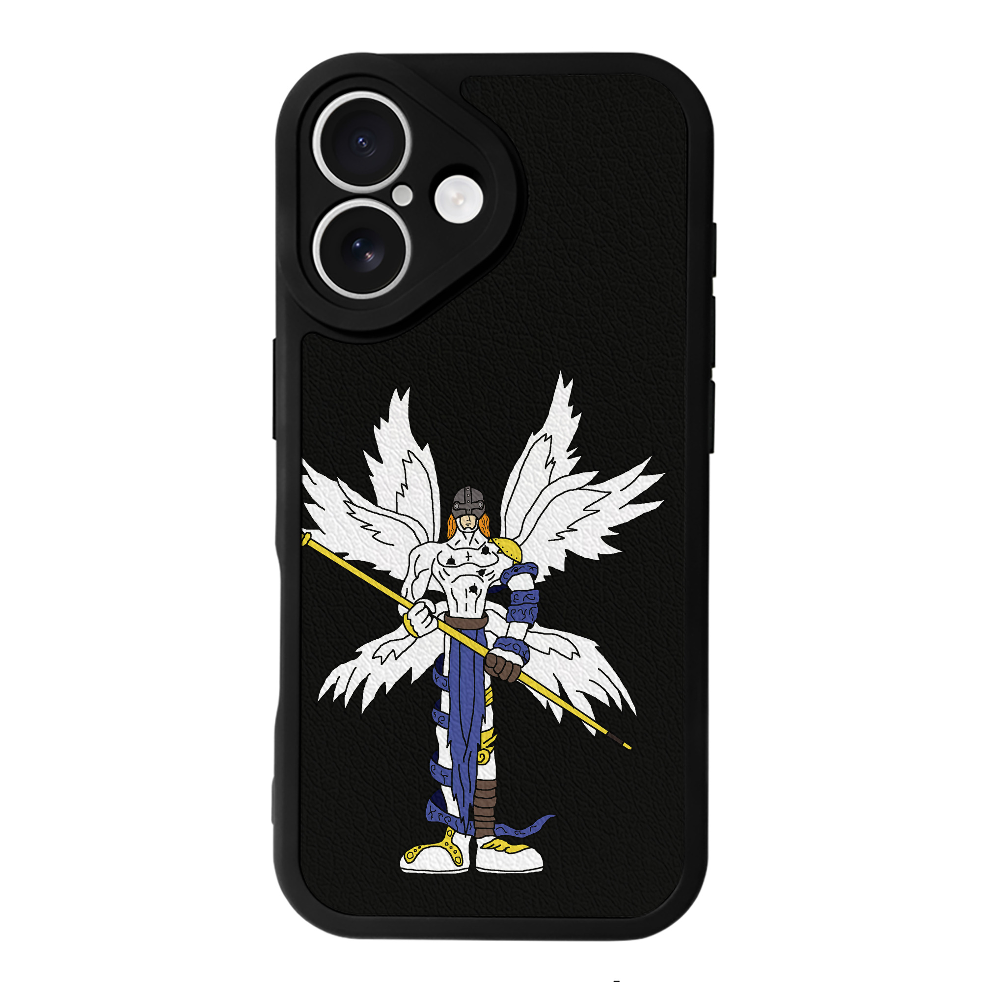 （画像用） Digimon デジタルモンスター/デジモン 【iPhone 16シリーズ対応】シリコンスマホケース（レザー調） 材質：シリコン